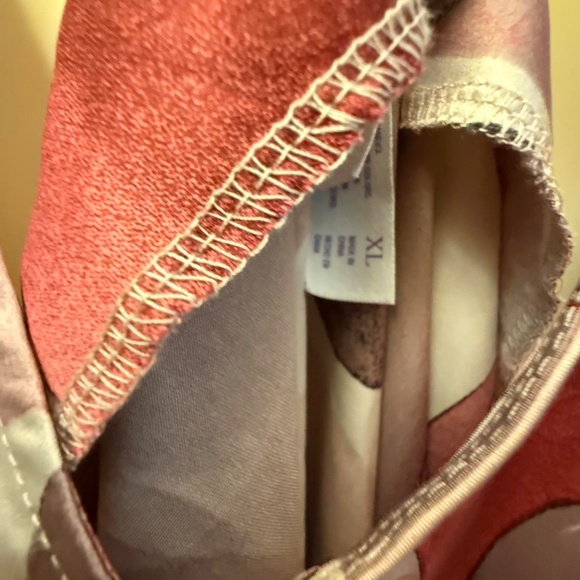 Stars Above Satin Slip Dress XL | Abstract Print Racerback Nightgown Loungewear - Picture 5 of 6